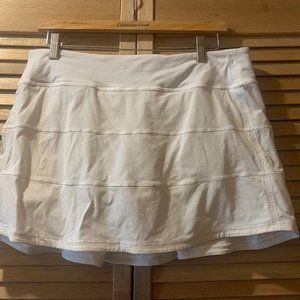 Lululemon Skirt, 10 Tall, White with panels